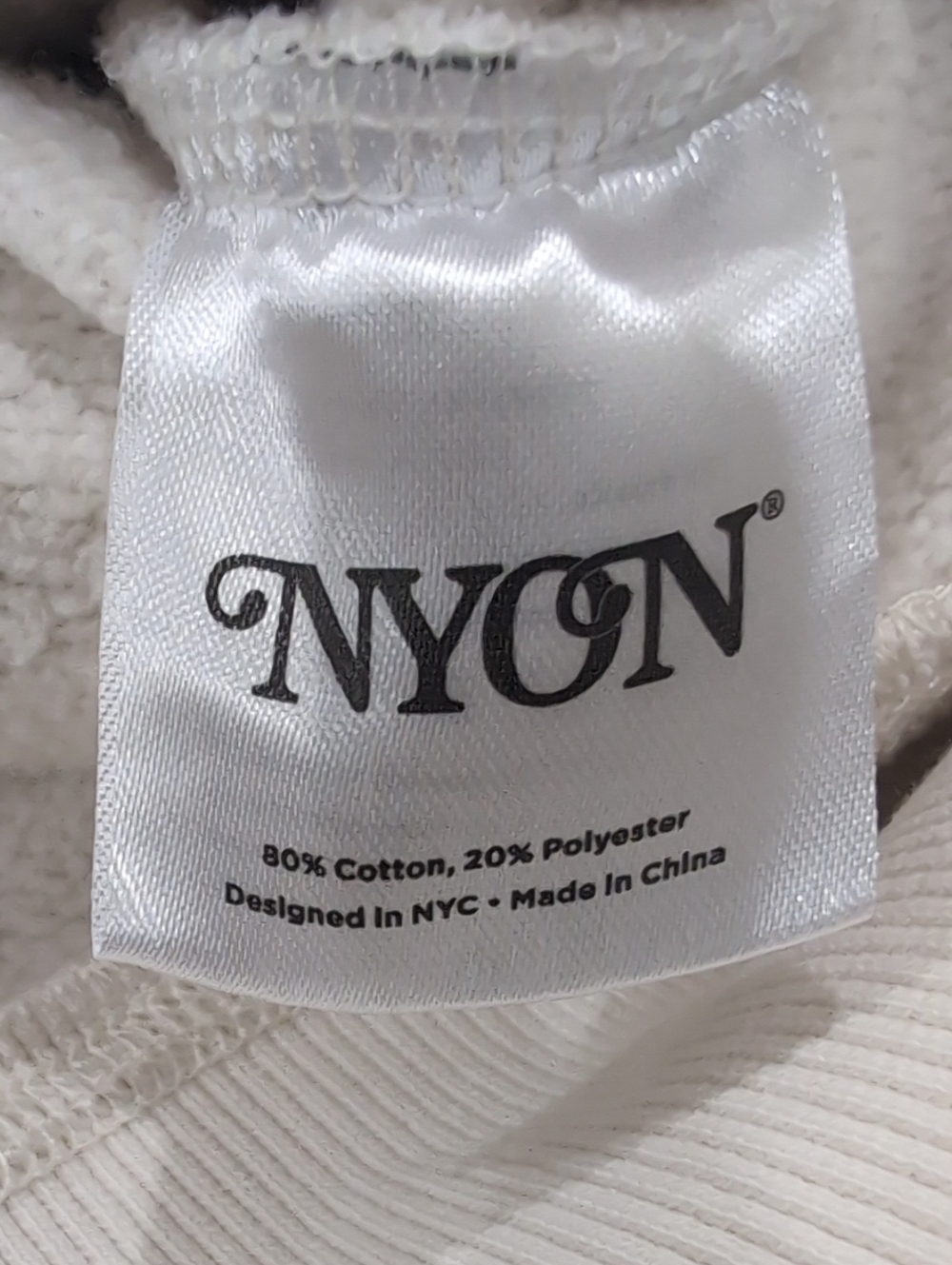 New York Or NoWhere Always Hoodie Unisex Cream Size Medium - Picture 7 of 7